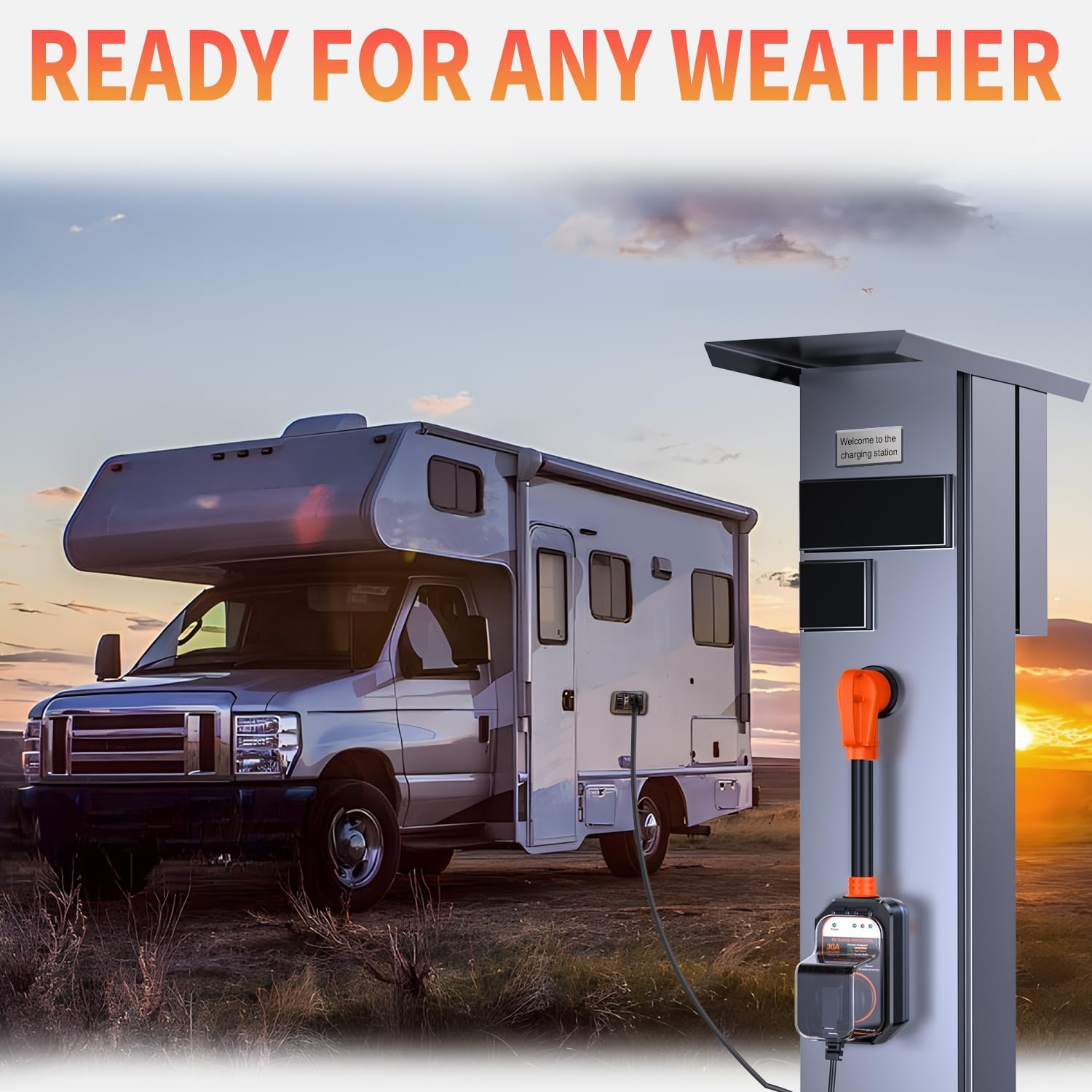 50 Amp RV Surge Protector with Circuit Analyzer and 9500 Joules Protection, Includes Adapter Plug-Toppalletfly