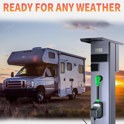 50 Amp RV Surge Protector with Circuit Analyzer and 9500 Joules Protection, Includes Adapter Plug-Toppalletfly