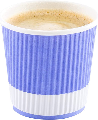 500-CT 4 oz Hot Beverage Cups Eco-Friendly Recyclable Paper - Insulated - Wholesale Takeout Coffee Cup-Toppalletfly