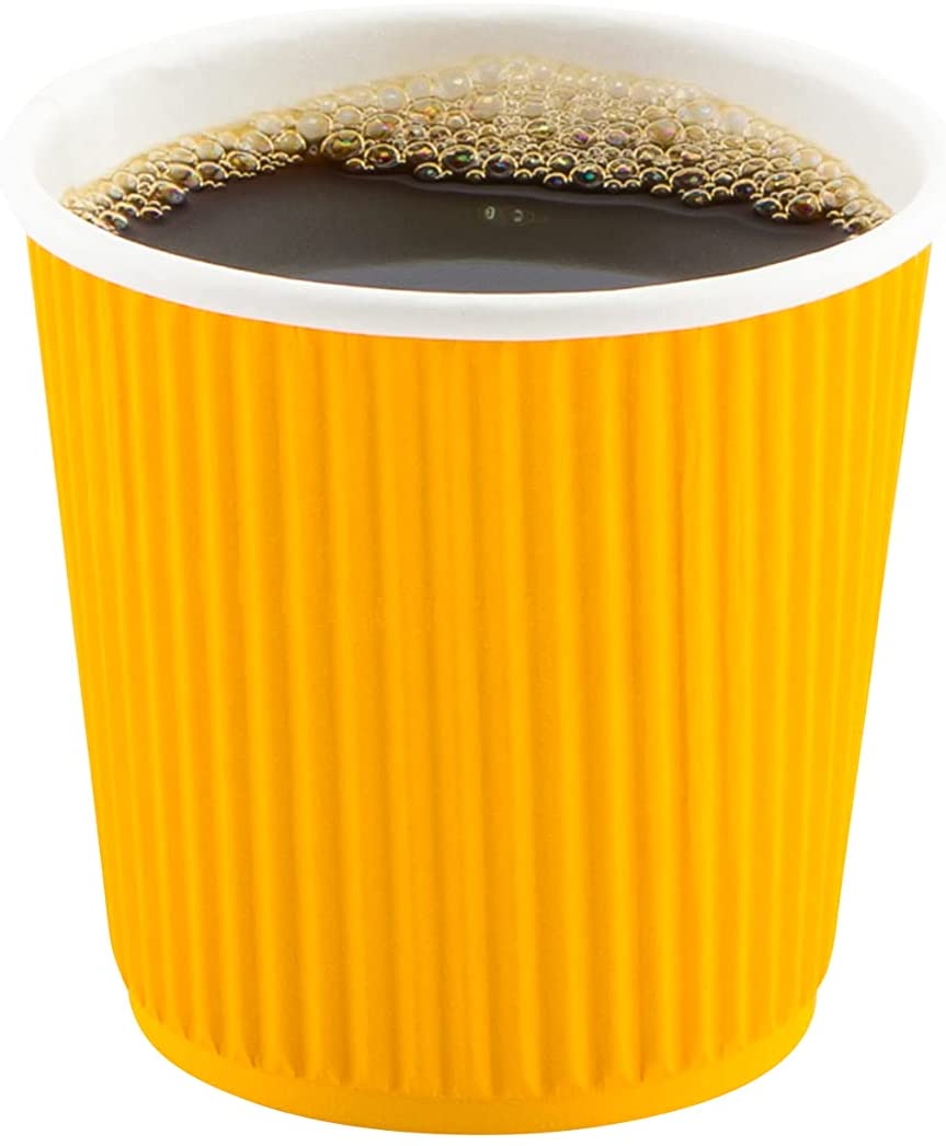 500-CT 4 oz Hot Beverage Cups Eco-Friendly Recyclable Paper - Insulated - Wholesale Takeout Coffee Cup-Toppalletfly