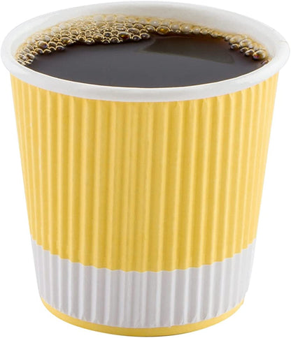 500-CT 4 oz Hot Beverage Cups Eco-Friendly Recyclable Paper - Insulated - Wholesale Takeout Coffee Cup-Toppalletfly