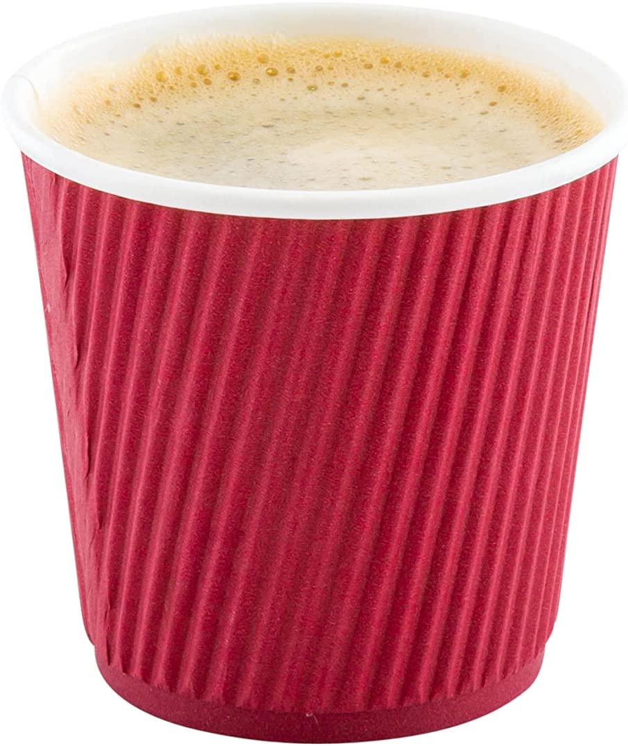 500-CT 4 oz Hot Beverage Cups Eco-Friendly Recyclable Paper - Insulated - Wholesale Takeout Coffee Cup-Toppalletfly