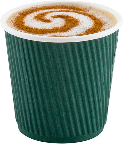 500-CT 4 oz Hot Beverage Cups Eco-Friendly Recyclable Paper - Insulated - Wholesale Takeout Coffee Cup-Toppalletfly