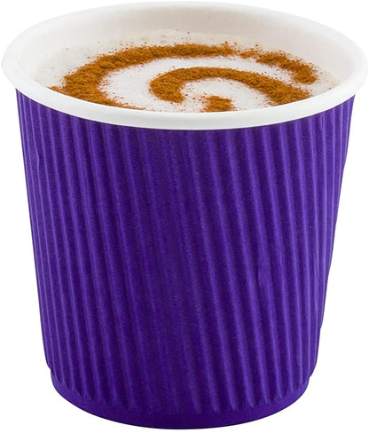 500-CT 4 oz Hot Beverage Cups Eco-Friendly Recyclable Paper - Insulated - Wholesale Takeout Coffee Cup-Toppalletfly