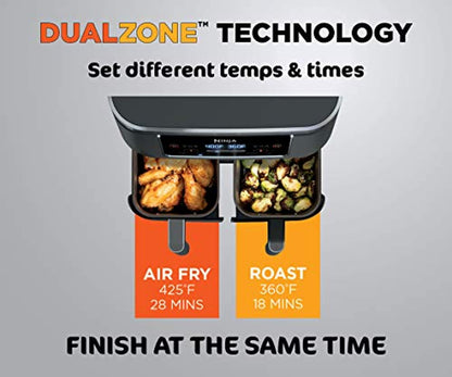 6-in-1 2-Basket Air Fryer with DualZone Technology, 8-Quart Capacity-Toppalletfly