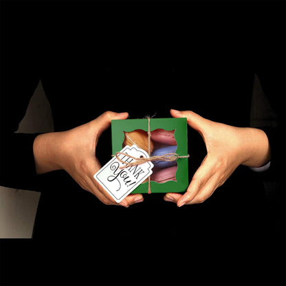 60 Pcs Brown Bakery Boxes with Window Individual Cupcake Boxes 4x4x2.5 Inches-Toppalletfly