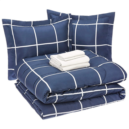 7 Piece Lightweight Microfiber Comforter Bedding Set-Toppalletfly