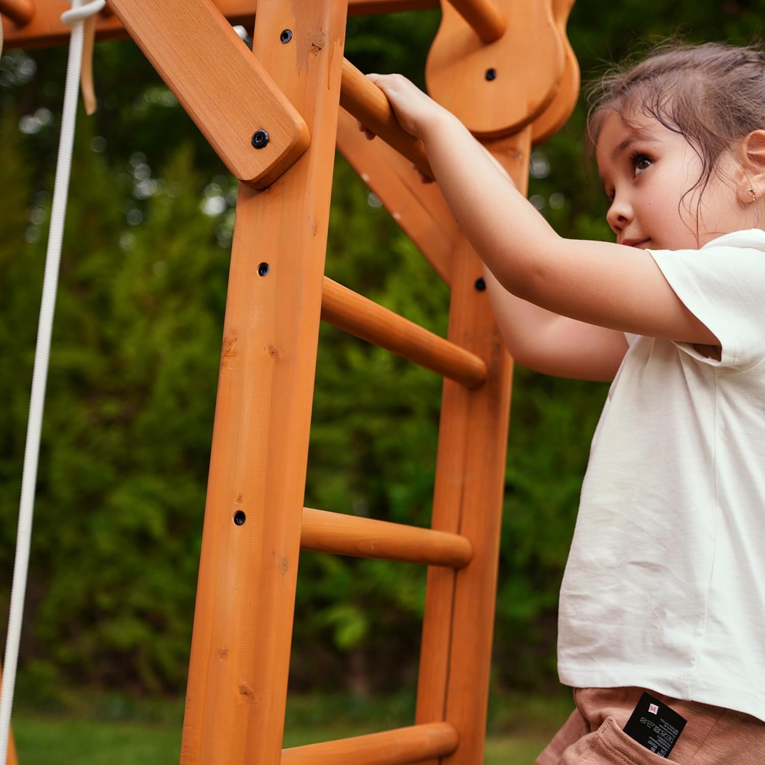 8-in-1 Indoor Playset - Slide, Climbing Wall, Monkey Bars & Swing-Toppalletfly