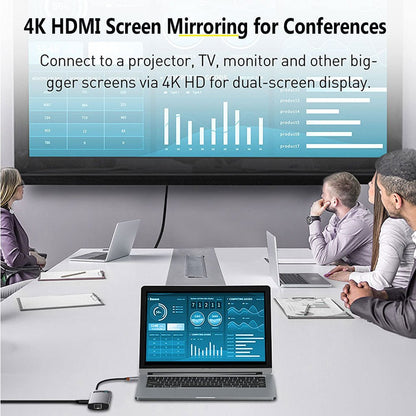 8 in 1 USB C Hub Docking Station-Toppalletfly