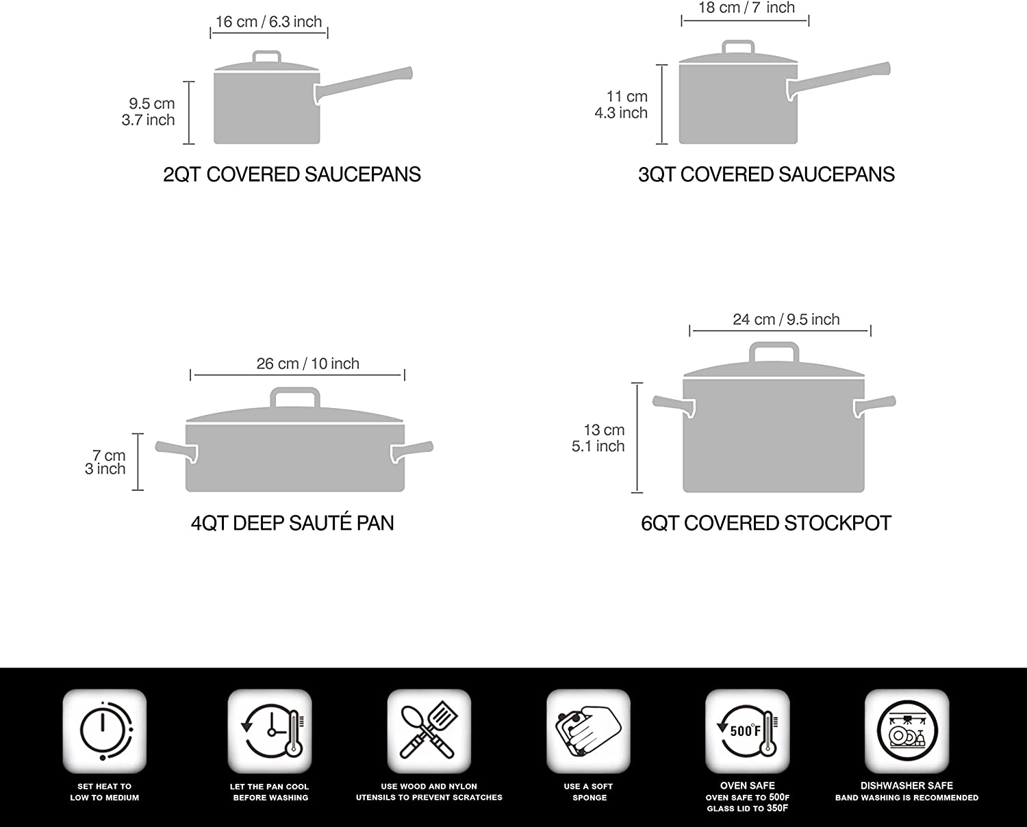 8 PC Stainless Steel Cookware Set - Toppalletfly