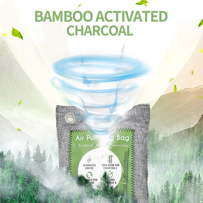 Activated Bamboo Charcoal Natural Eco Friendly for Home, Car, Closet, Shoes, 12 Pack per set - 2 Sets-Toppalletfly