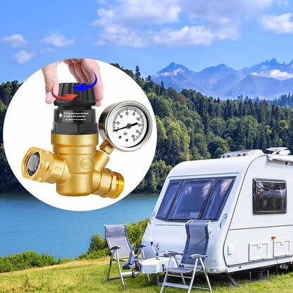 Adjustable RV Water Pressure Regulator for Campers-Toppalletfly
