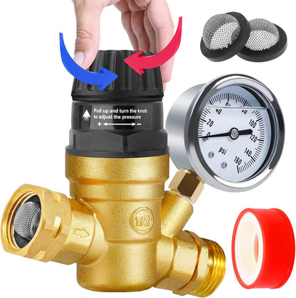 Adjustable RV Water Pressure Regulator for Campers-Toppalletfly