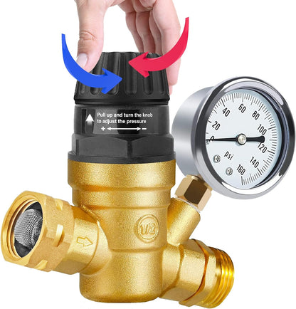 Adjustable RV Water Pressure Regulator for Campers-Toppalletfly