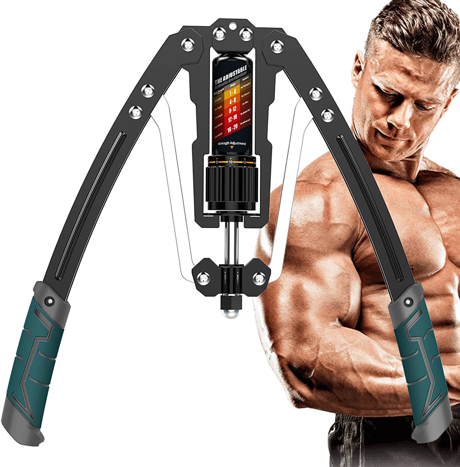 Adjustable Twister Arm Exerciser, 22 - 440lbs Hydraulic Power - Toppalletfly