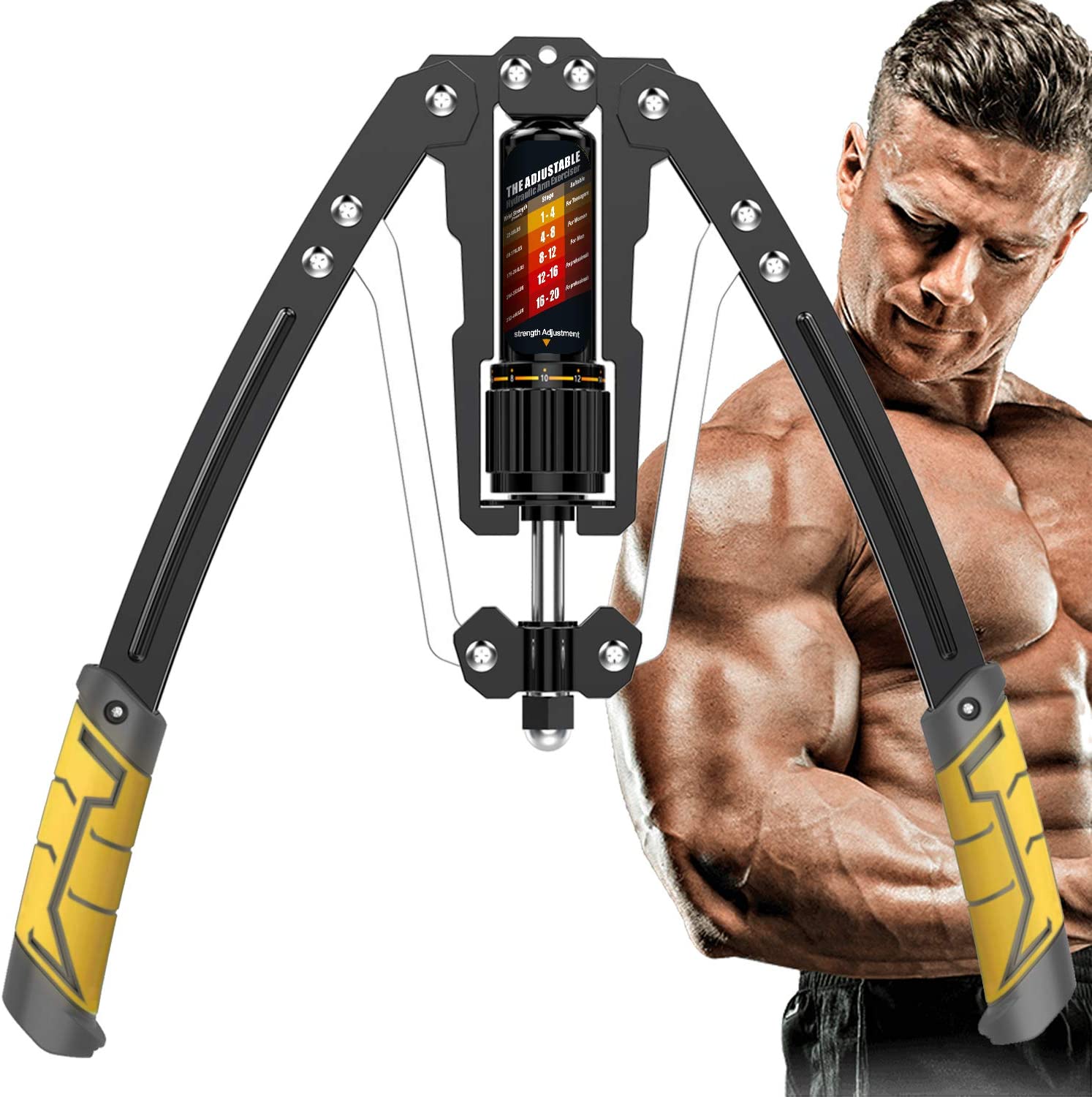 Adjustable Twister Arm Exerciser, 22 - 440lbs Hydraulic Power - Toppalletfly