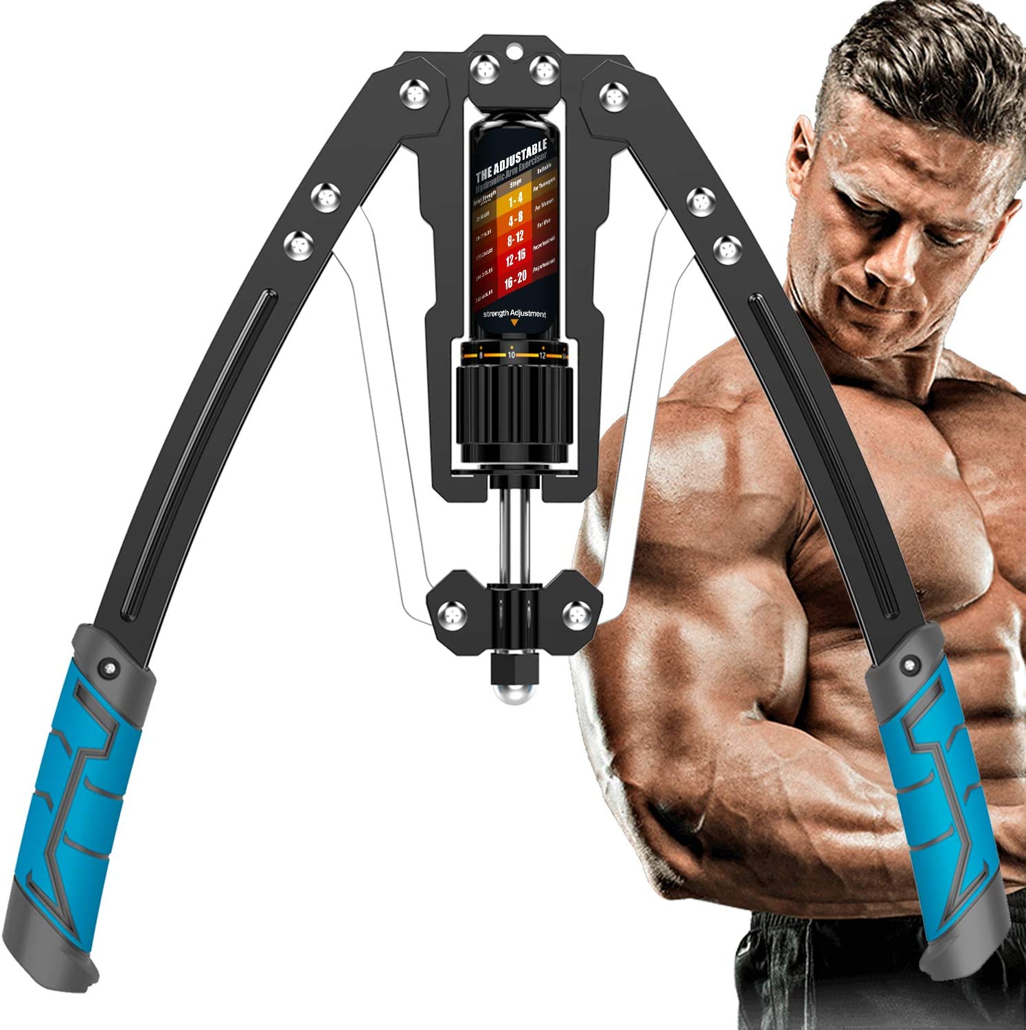 Adjustable Twister Arm Exerciser, 22 - 440lbs Hydraulic Power - Toppalletfly