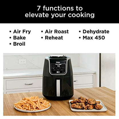Air Fryer 5.5 Quart Capacity, Cooks, Crisps, Roasts, Broils, Bakes, Reheats and Dehydrates-Toppalletfly