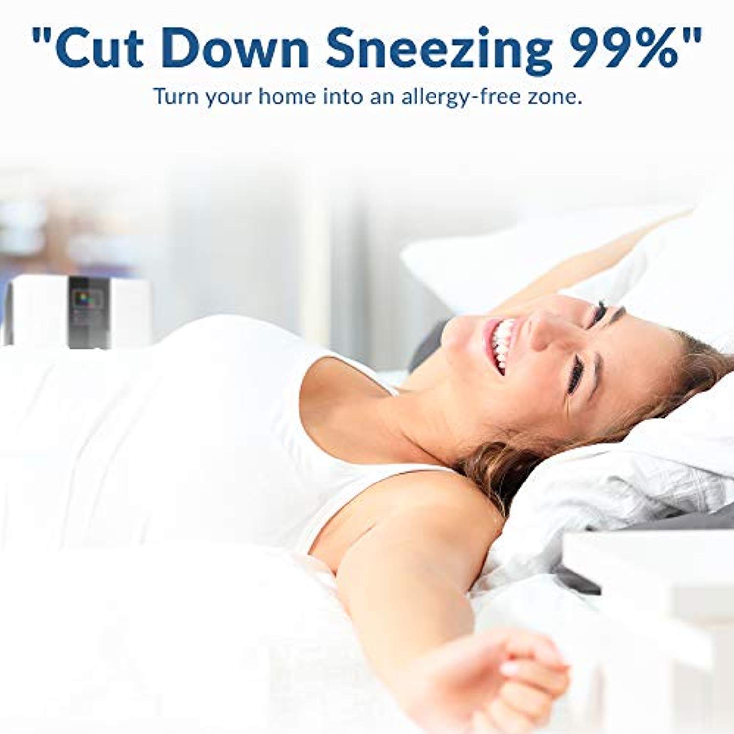 Air Purifier, 5-in-1 Large Room Air Cleaner & Deodorizer for Allergies, Pets, Asthma, Smokers, Odors-Toppalletfly