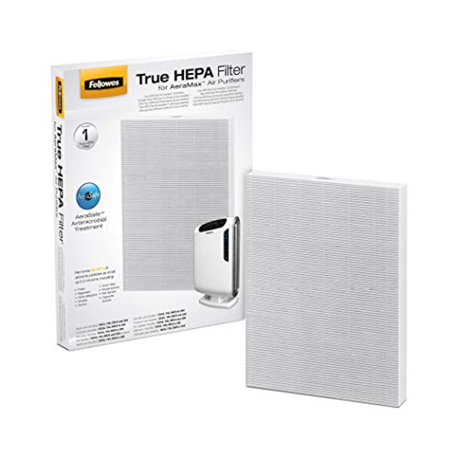 Air Purifiers True HEPA Air Filter, 16.3" x 12.6" x 1.2", White-Toppalletfly