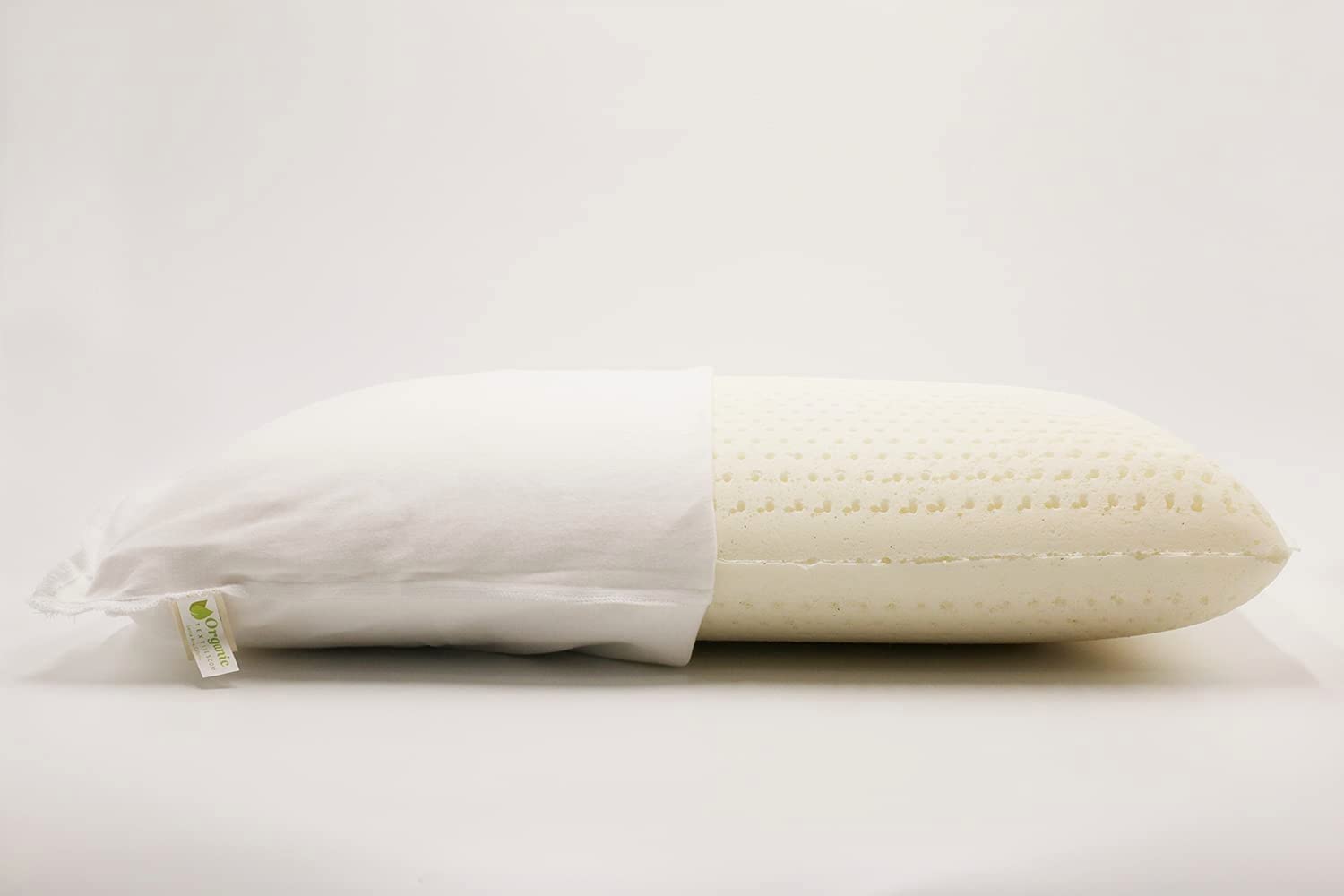 All-Natural Latex Pillow with Organic Cotton Cover Helps Relieve Pressure, Sleeping Support, Back and Side Sleepers-Toppalletfly