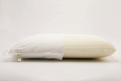 All-Natural Latex Pillow with Organic Cotton Cover Helps Relieve Pressure, Sleeping Support, Back and Side Sleepers-Toppalletfly