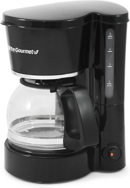 Automatic Brew & Drip Coffee Maker with Pause and Serve, Glass Carafe, Reusable Filter, On/Off Switch, Keep Warm, Water Level Indicator-Toppalletfly
