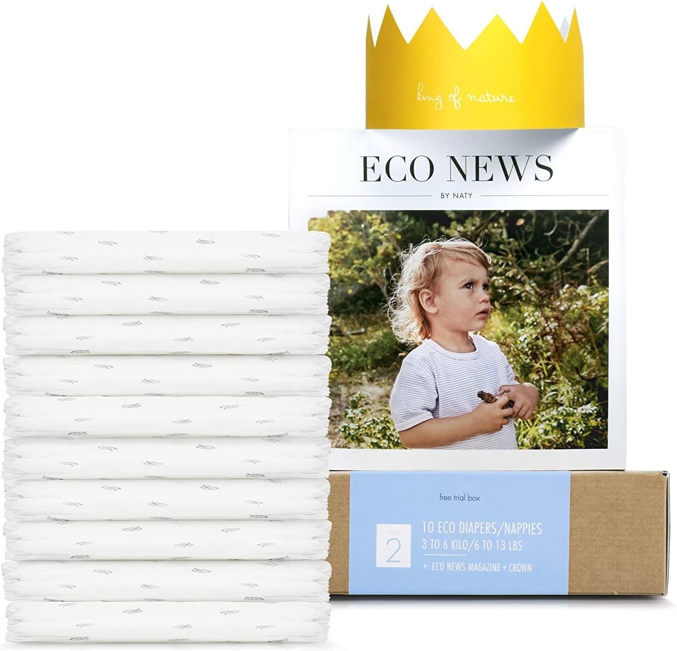 Baby Diapers, Plant-Based Eco-Friendly Diapers, Great for Baby Sensitive Skin and Helps Prevent Leaking-Toppalletfly