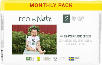 Baby Diapers, Plant-Based Eco-Friendly Diapers, Great for Baby Sensitive Skin and Helps Prevent Leaking-Toppalletfly