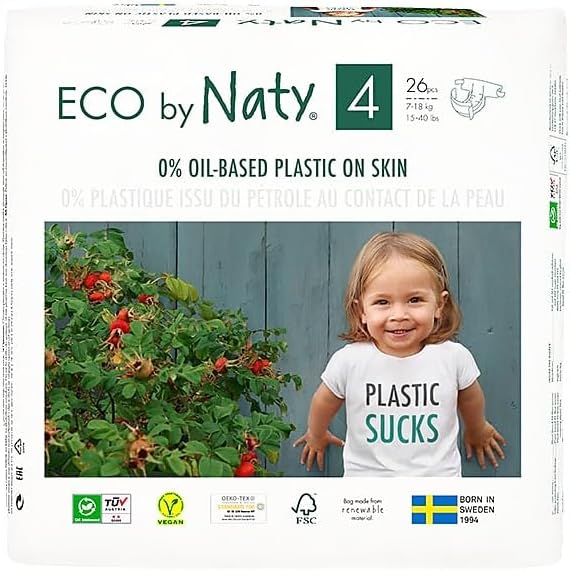 Baby Diapers, Plant-Based Eco-Friendly Diapers, Great for Baby Sensitive Skin and Helps Prevent Leaking-Toppalletfly
