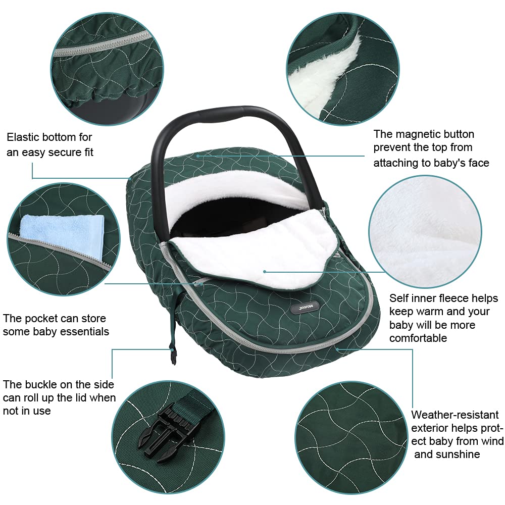 Baby Stroller Bunting Bags Winter Carseat Canopies Cover to Protect Baby from Cold Wind-Toppalletfly