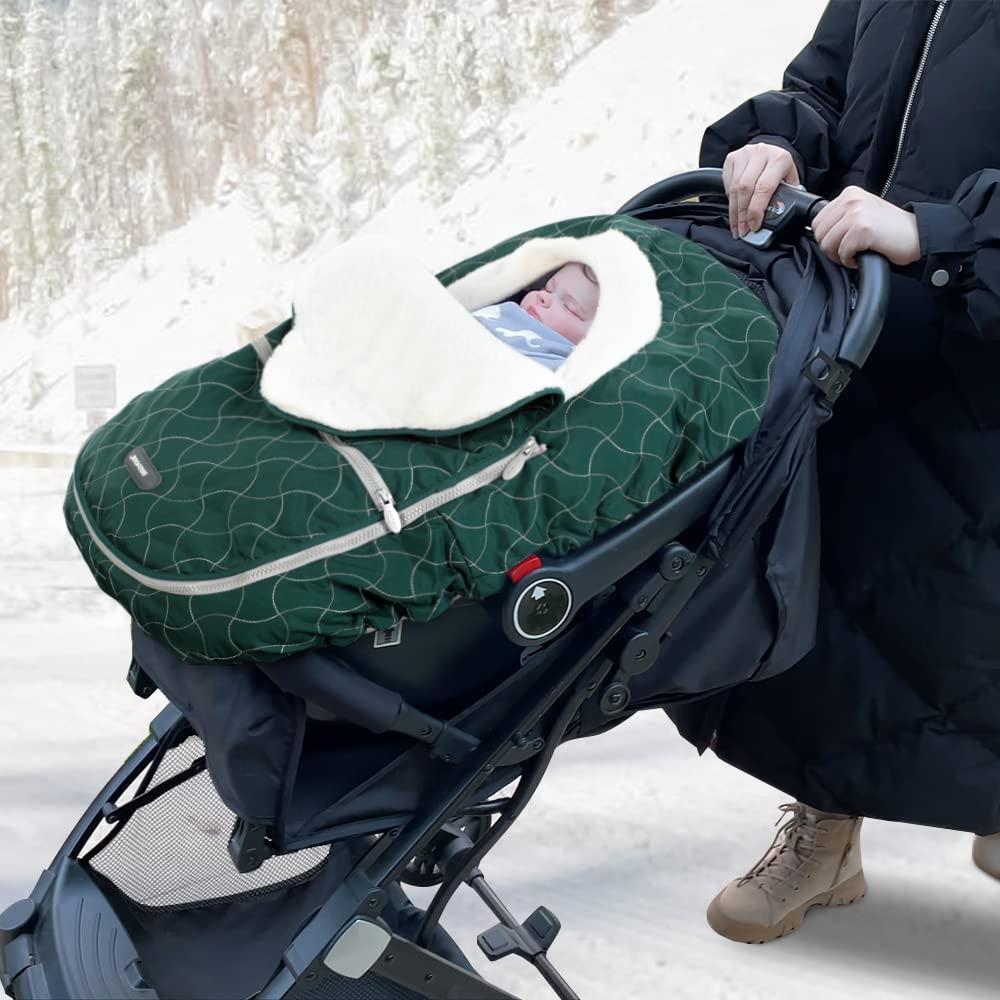 Baby Stroller Bunting Bags Winter Carseat Canopies Cover to Protect Baby from Cold Wind-Toppalletfly