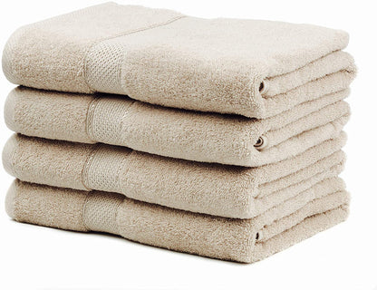 Bamboo Cotton Bath Towels - Natural, Ultra Absorbent and Eco-Friendly 30" X 52"-Toppalletfly