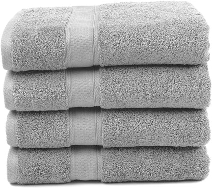 Bamboo Cotton Bath Towels - Natural, Ultra Absorbent and Eco-Friendly 30" X 52"-Toppalletfly