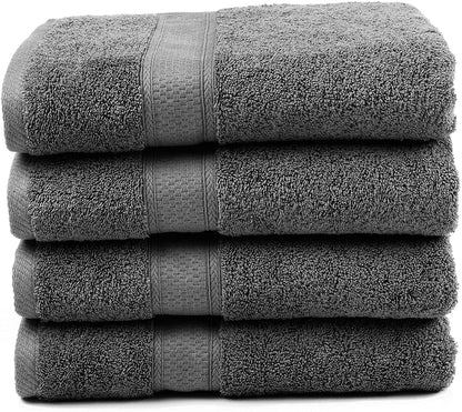Bamboo Cotton Bath Towels - Natural, Ultra Absorbent and Eco-Friendly 30" X 52"-Toppalletfly