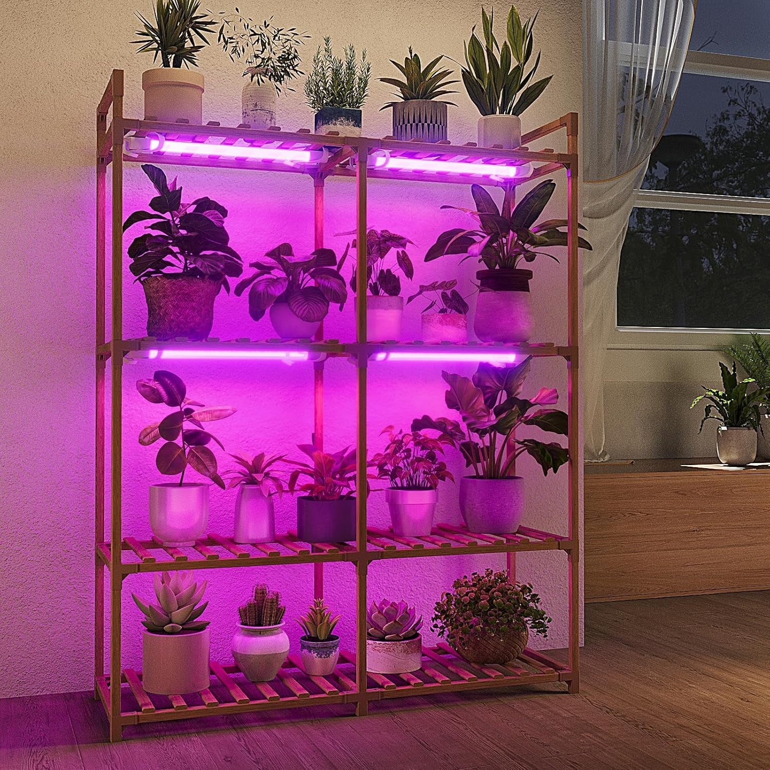 Bamboo Customizable Plant Stand-Toppalletfly