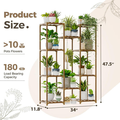 Bamboo Customizable Plant Stand-Toppalletfly
