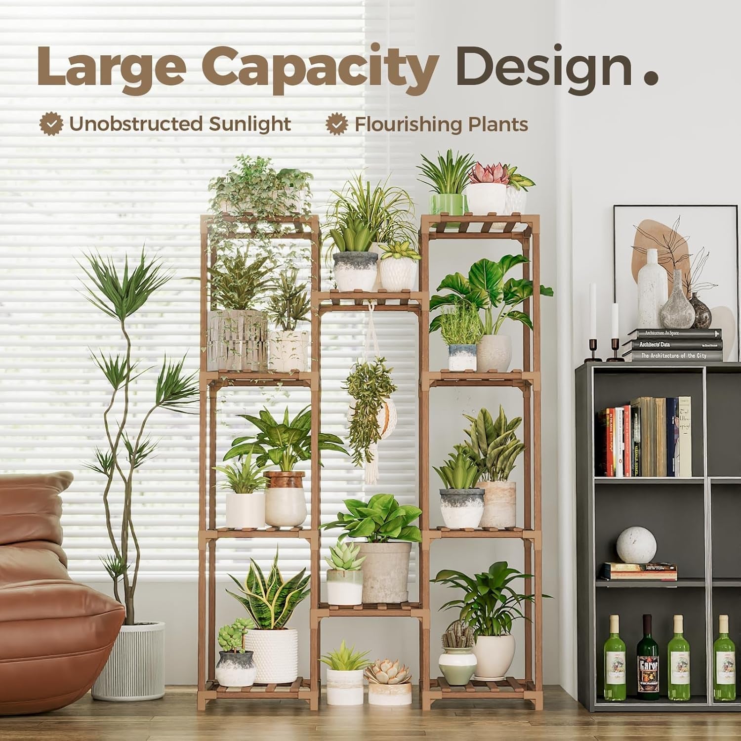 Bamboo Customizable Plant Stand-Toppalletfly