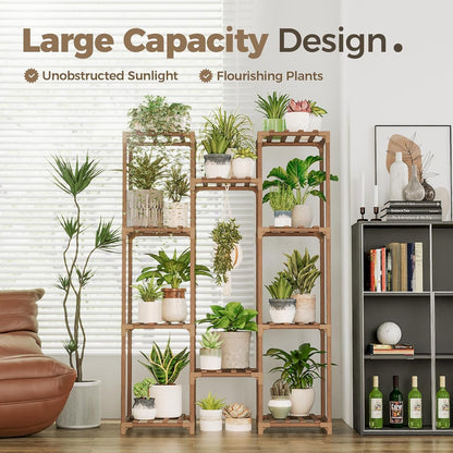 Bamboo Customizable Plant Stand-Toppalletfly