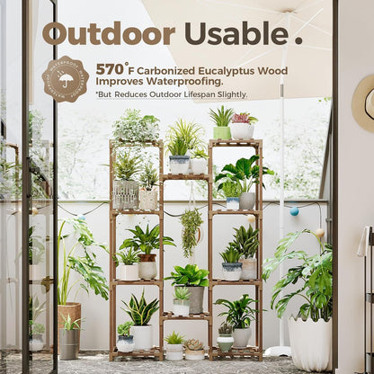 Bamboo Customizable Plant Stand-Toppalletfly