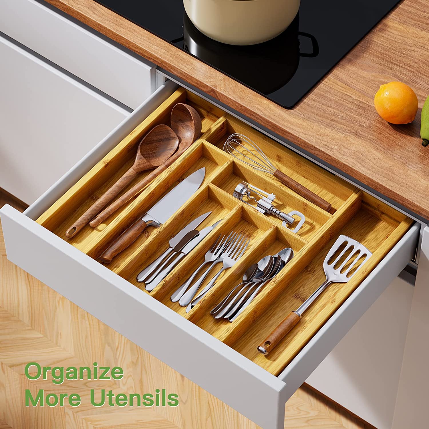 Bamboo Drawer Organizer-Toppalletfly