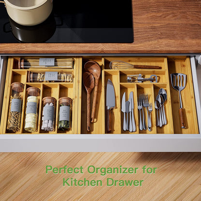 Bamboo Drawer Organizer-Toppalletfly