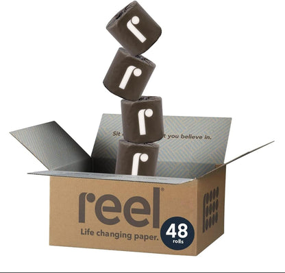 Bamboo Toilet Paper, 3-Ply Made From Tree-Free, 100% Bamboo Fibers, Eco-Friendly Zero Plastic Packaging-Toppalletfly