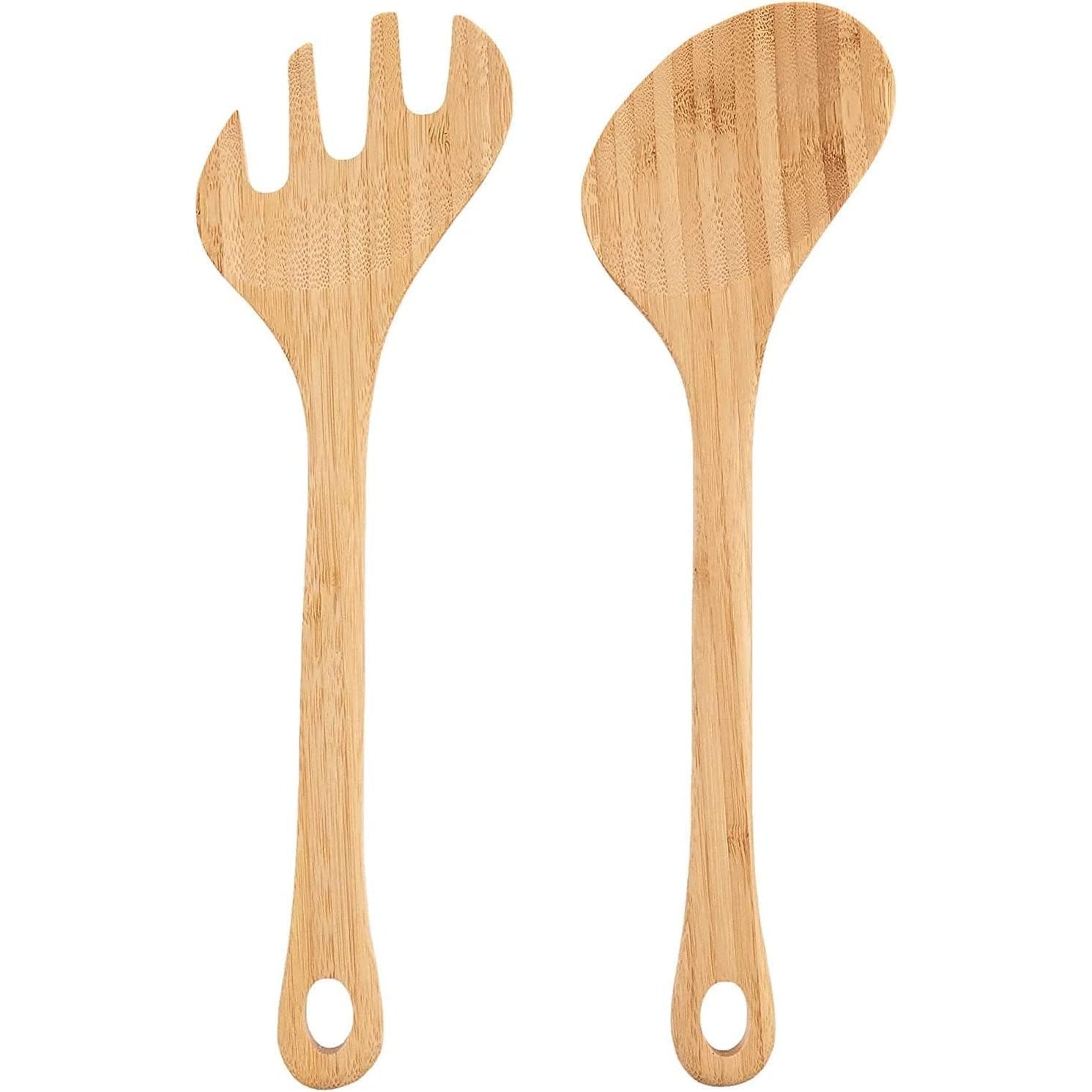 Bamboo Wood Salad Bowl Set – Large 7-Toppalletfly