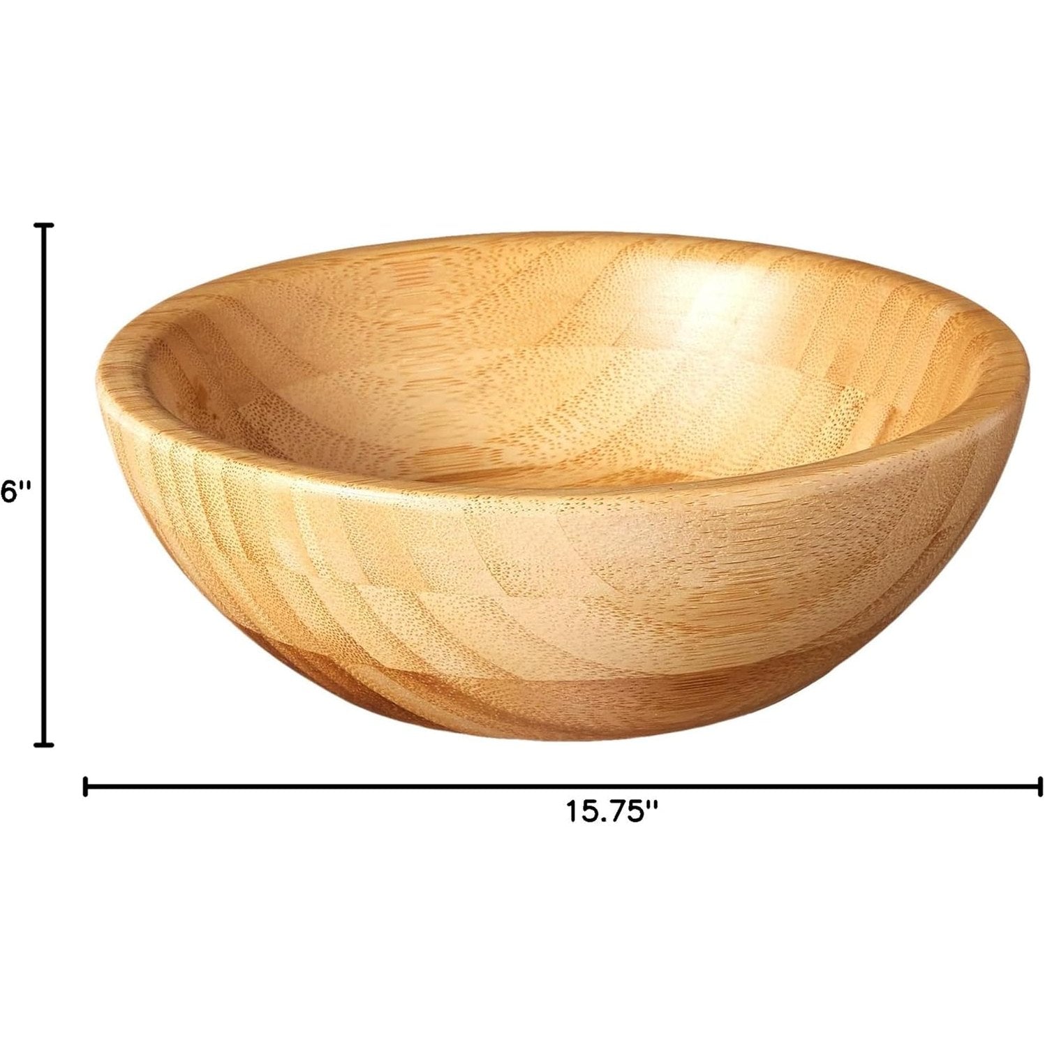 Bamboo Wood Salad Bowl Set – Large 7-Toppalletfly