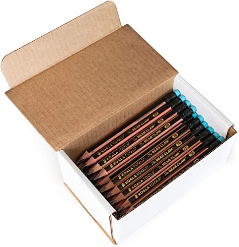 Bear Claw Pencils Fat, Thick, Strong, Triangular Grip, Graphite-Toppalletfly