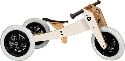 Bike 3 in 1 Wooden Balance Bike and Walker, Ages 1 to 5 Years-Toppalletfly