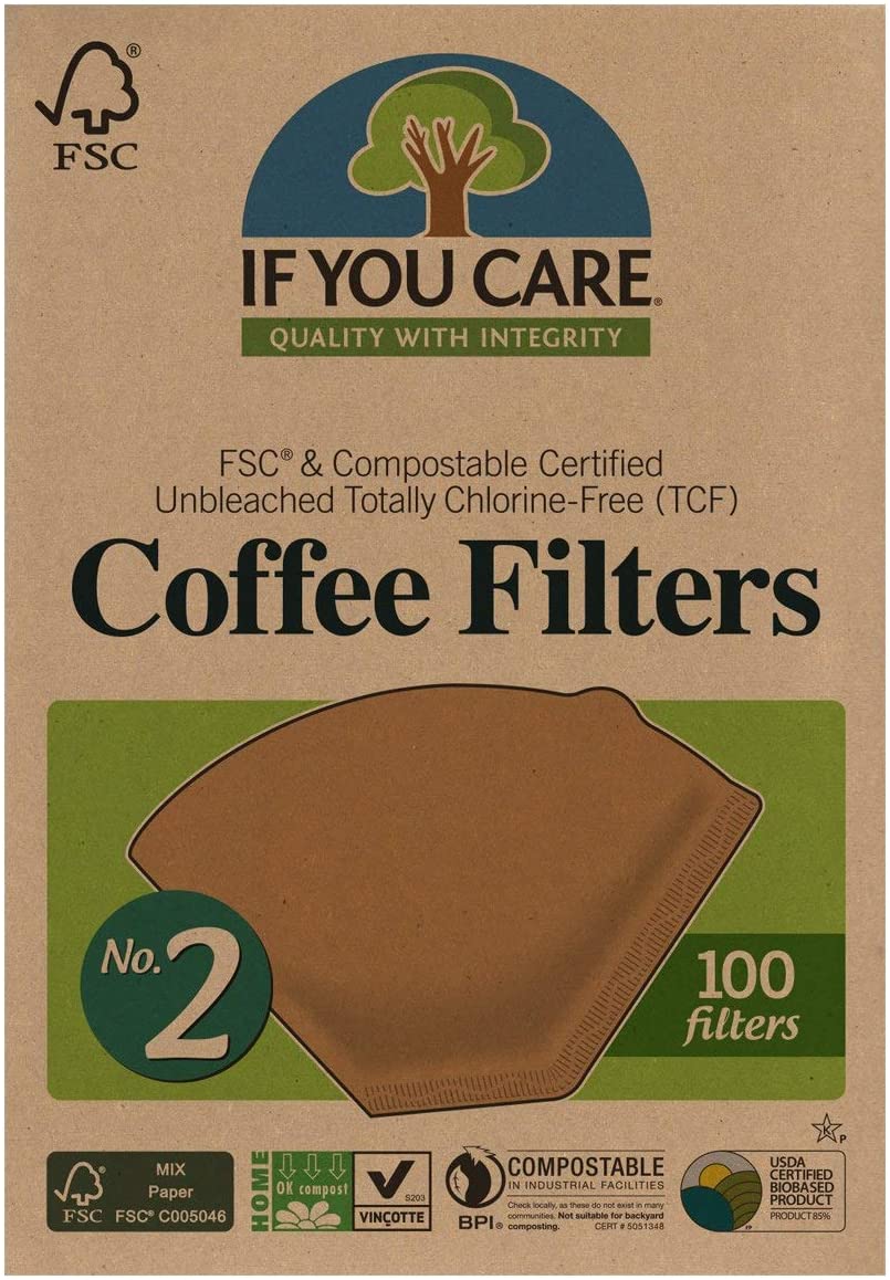 Biodegradable Coffee Filters, 100-Count Boxes - Pack of 12-Toppalletfly