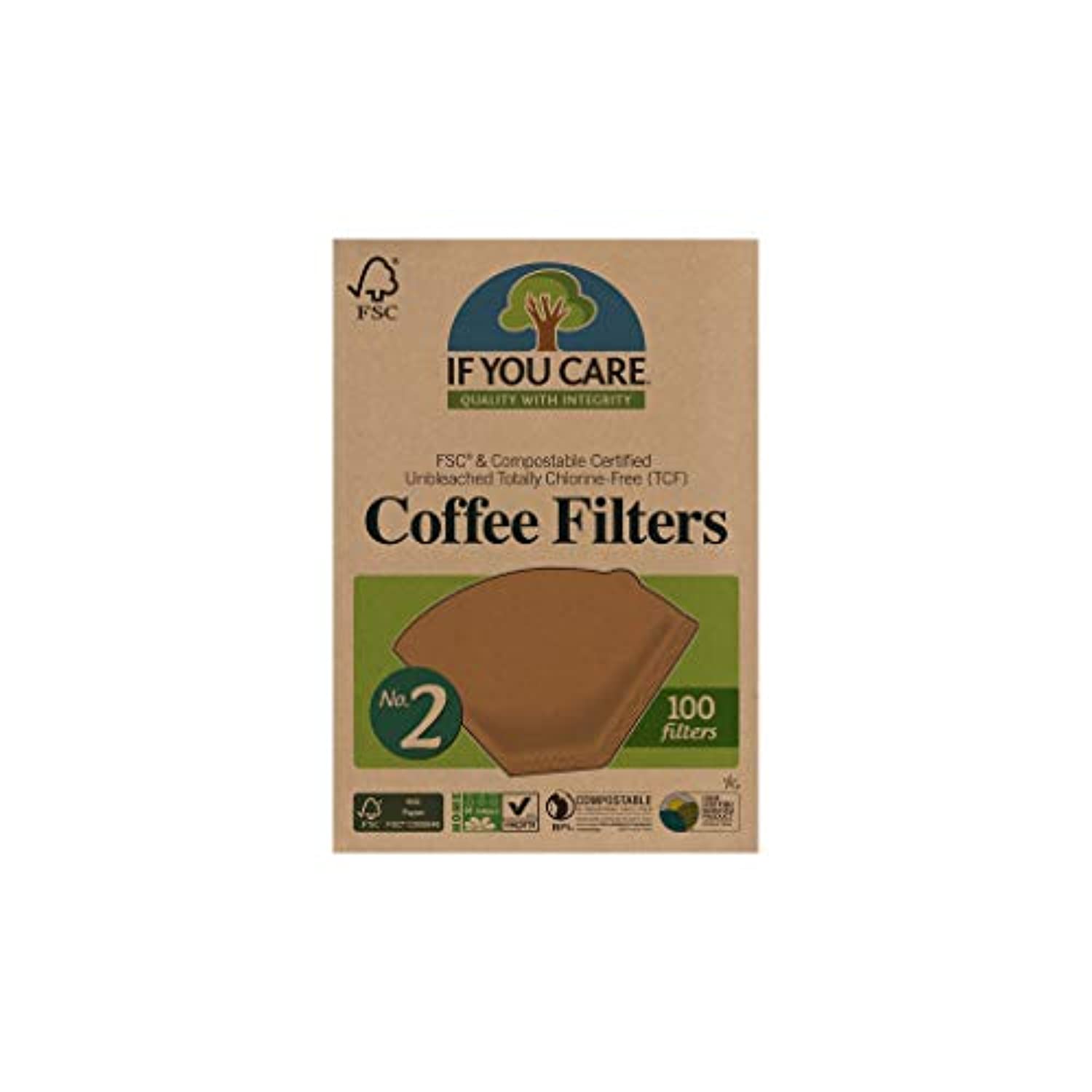 Biodegradable Coffee Filters, 100-Count Boxes - Pack of 12-Toppalletfly