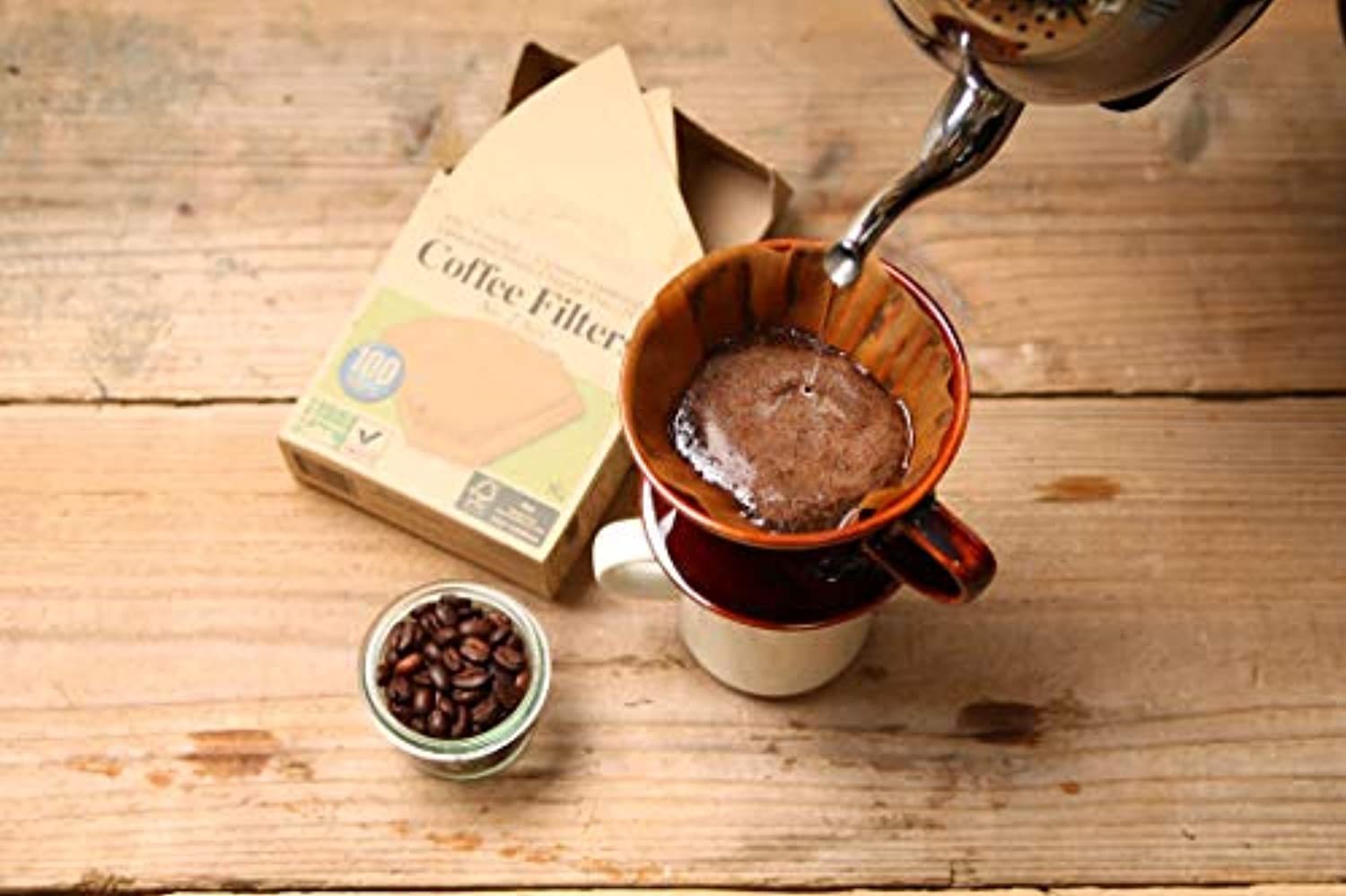 Biodegradable Coffee Filters, 100-Count Boxes - Pack of 12-Toppalletfly